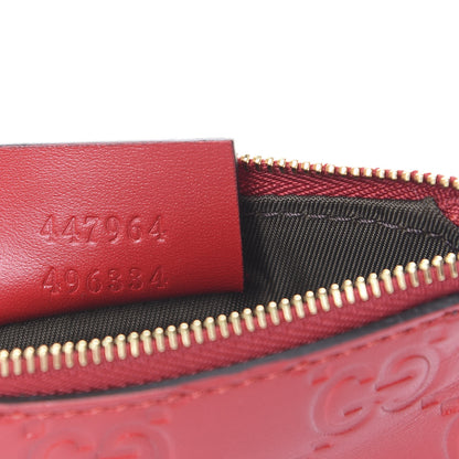 Gucci Guccissima Key Case Hibiscus Red 6 of 7