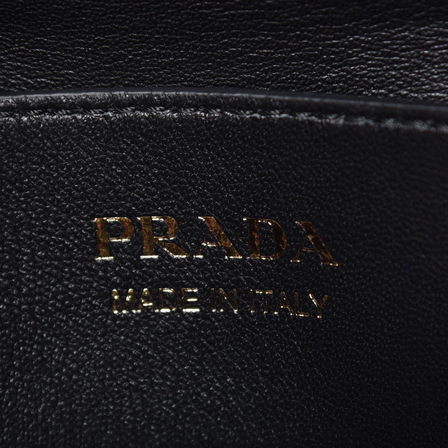 Prada Saffiano Cuir Small Bi-Color Double Bag Palissandro Black 7 of 7