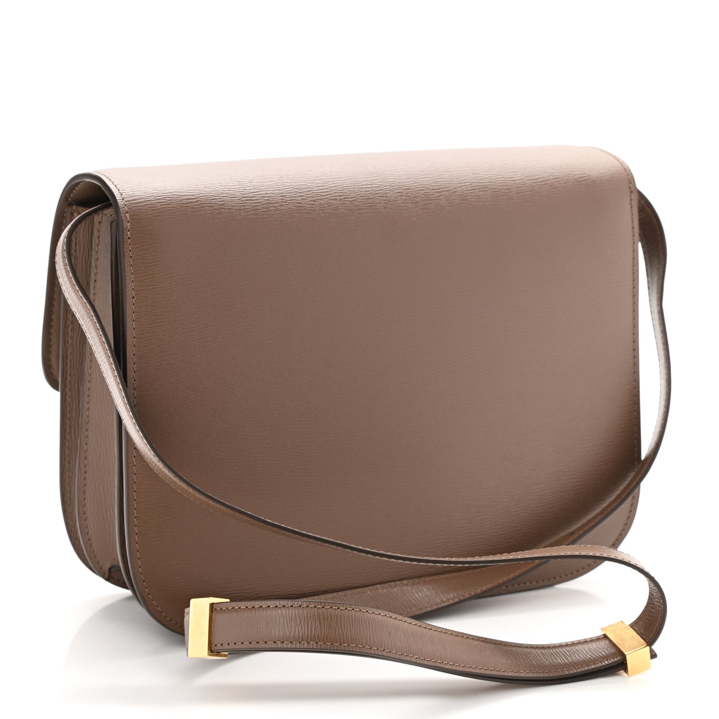 Liege Calfskin Medium Classic Box Flap Bag Glazed Nut