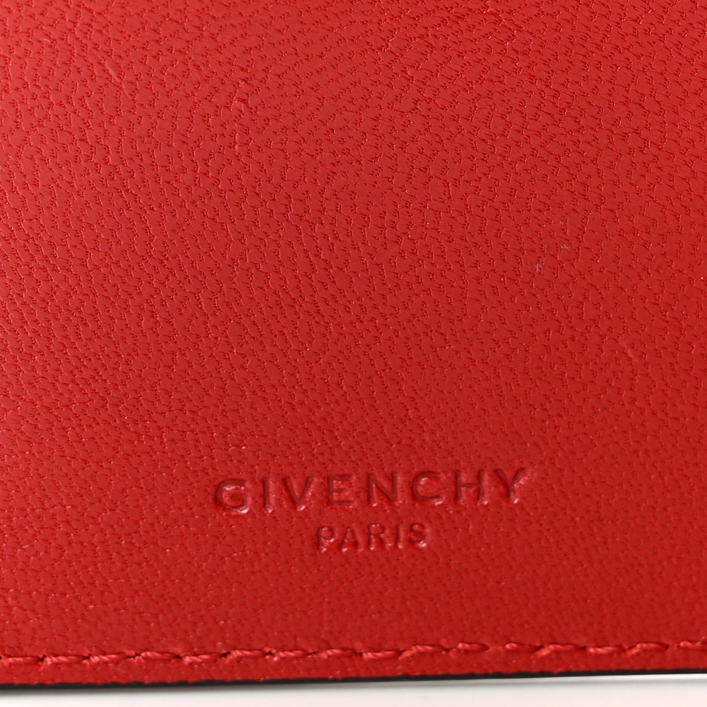 Goatskin Diamond Quilted GV3 Medium Wallet Vermillion