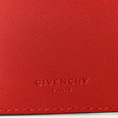 Givenchy Goatskin Diamond Quilted GV3 Medium Wallet Vermillion 6 of 7
