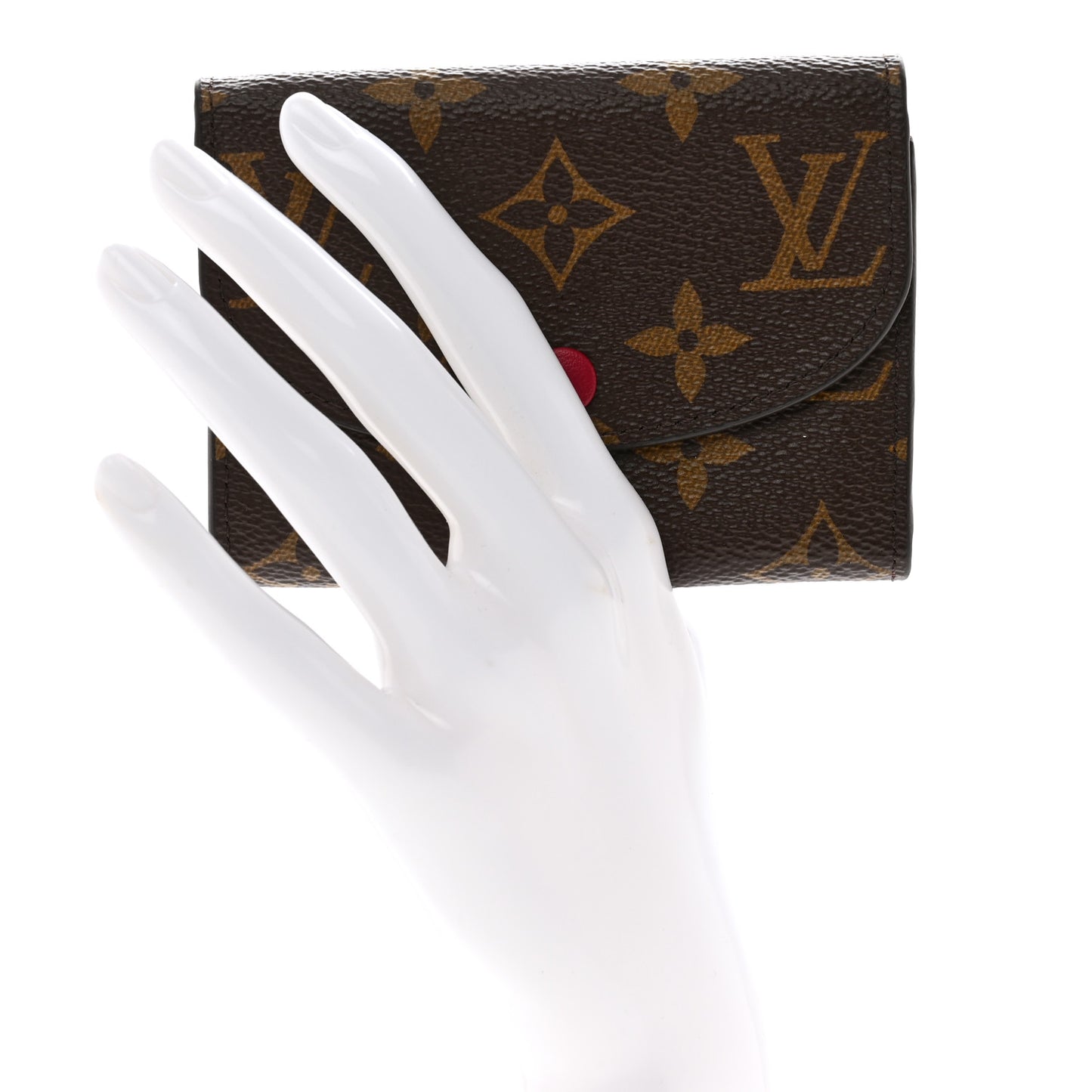Monogram Rosalie Coin Purse Fuchsia