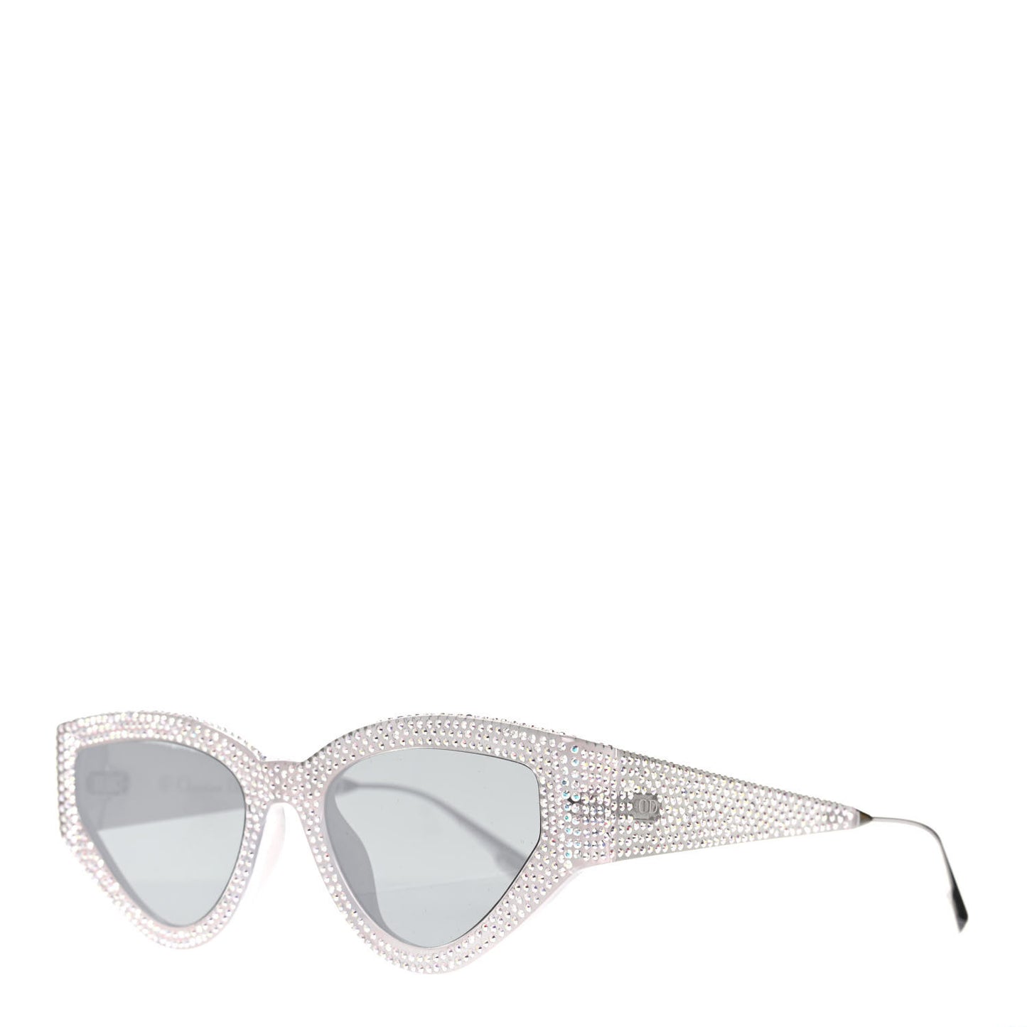 Acetate Crystal CatStyleDior1S Sunglasses Silver