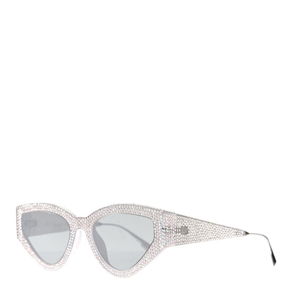 Christian Dior Acetate Crystal CatStyleDior1S Sunglasses Silver 1 of 4