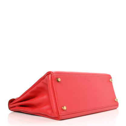 Hermes Swift Kelly Retourne 32 Vermillion 4 of 13