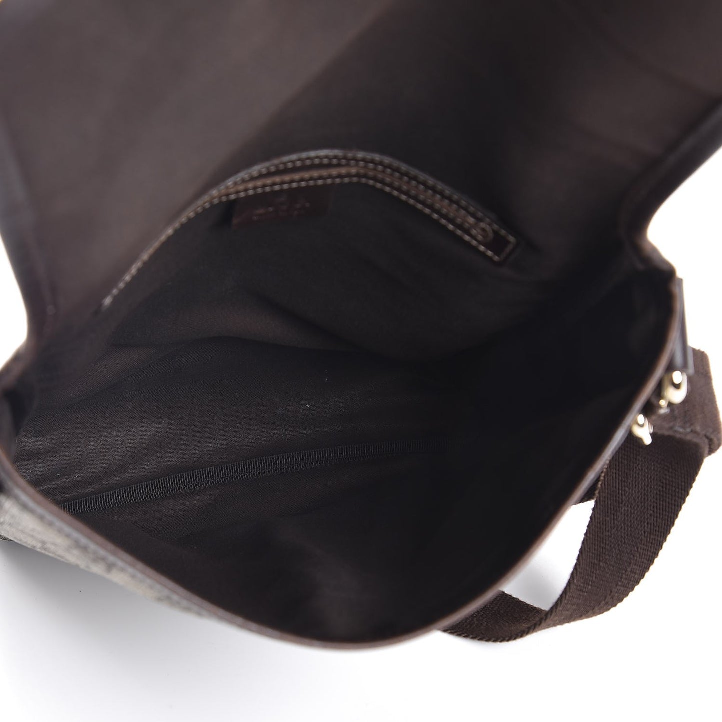 GG Supreme Monogram Selleria Calfskin Small Flap Messenger Bag Beige Ebony Cocoa Dark Chocolate