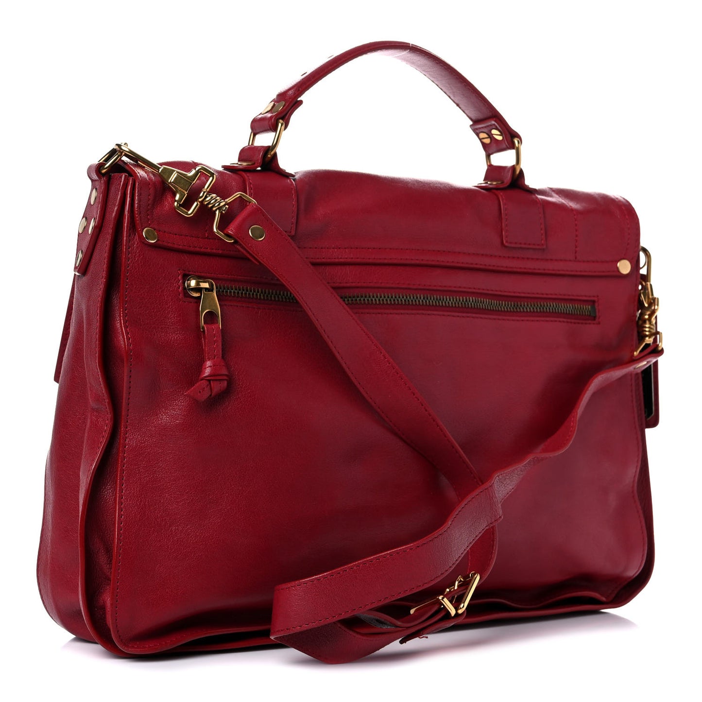 Lambskin Large PS1 Satchel Chianti