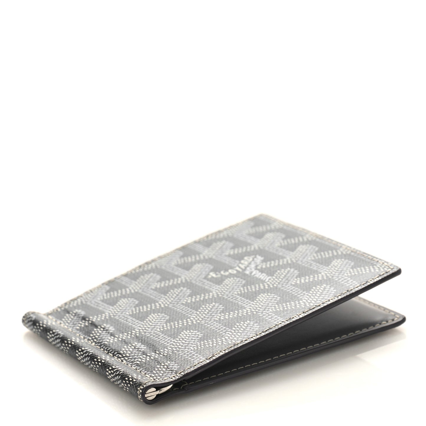 Goyardine Saint Thomas Bill Fold Wallet Grey