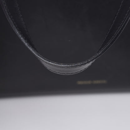 Mansur Gavriel Calfskin Large Shopping Tote Black Royal 21 of 22