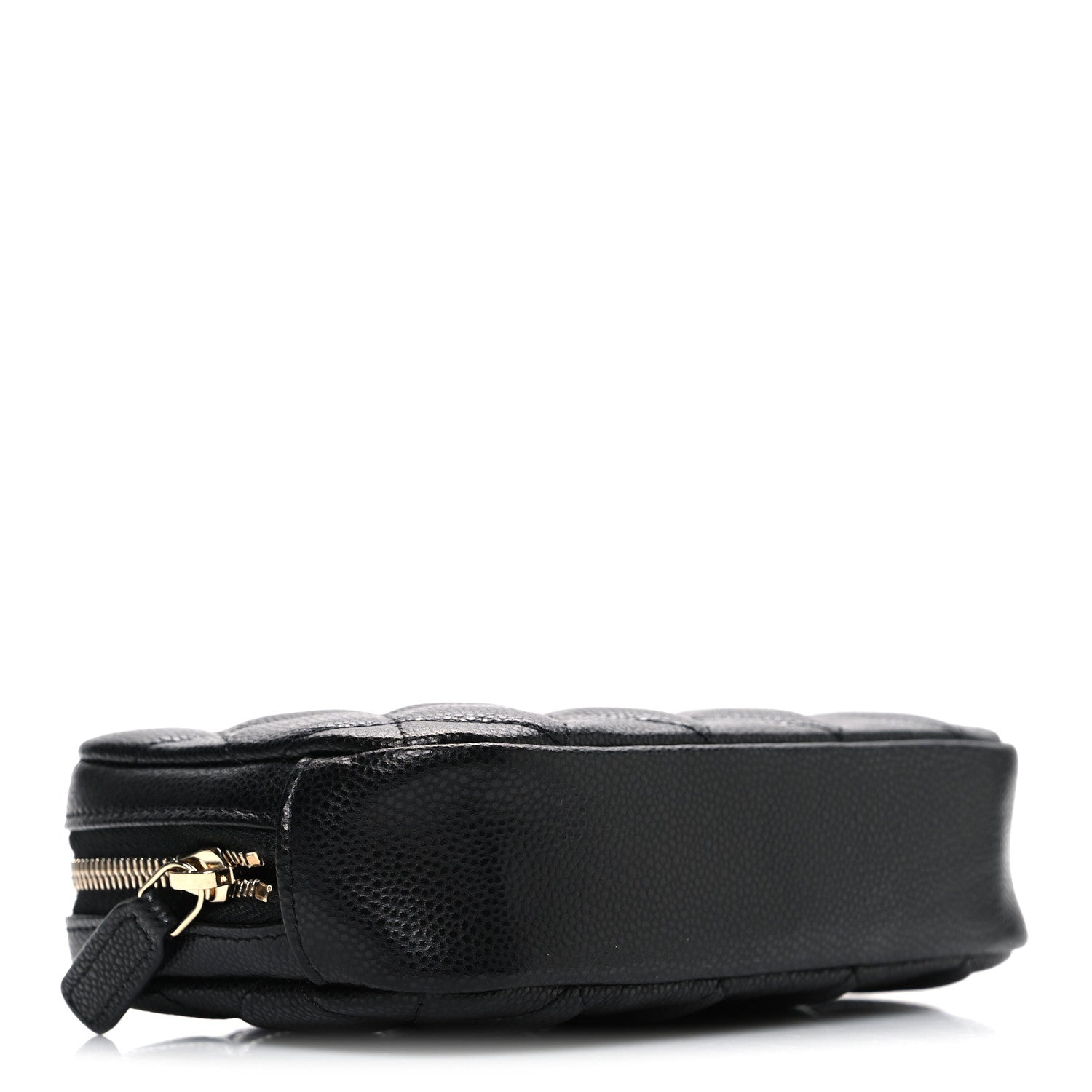 Chanel Caviar Quilted Small Curvy Pouch Cosmetic Case Black 4 of 8