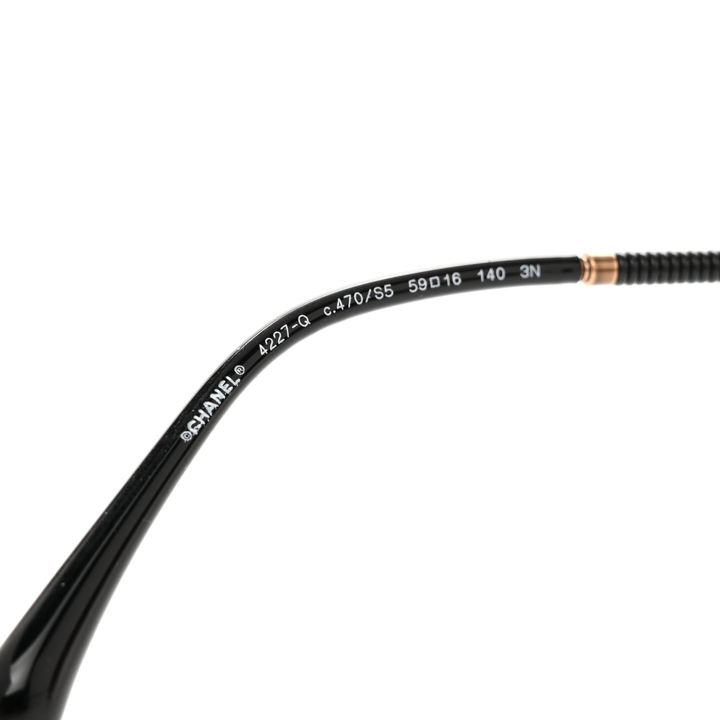 Metal Lambskin Pilot Fall Sunglasses 4227-Q Black