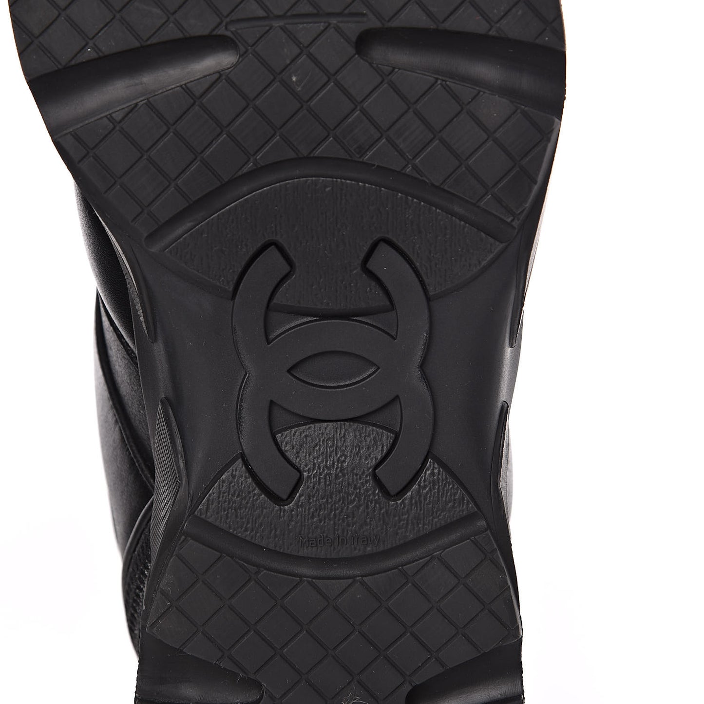 Calfskin Mens CC Sneakers 44 Black