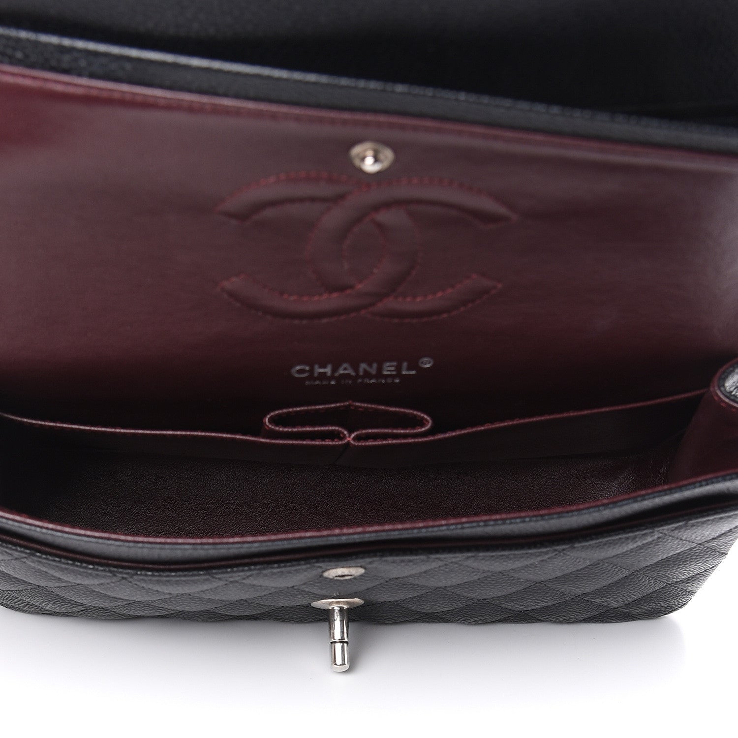 Chanel Caviar Quilted Medium Double Flap Black 5 of 12