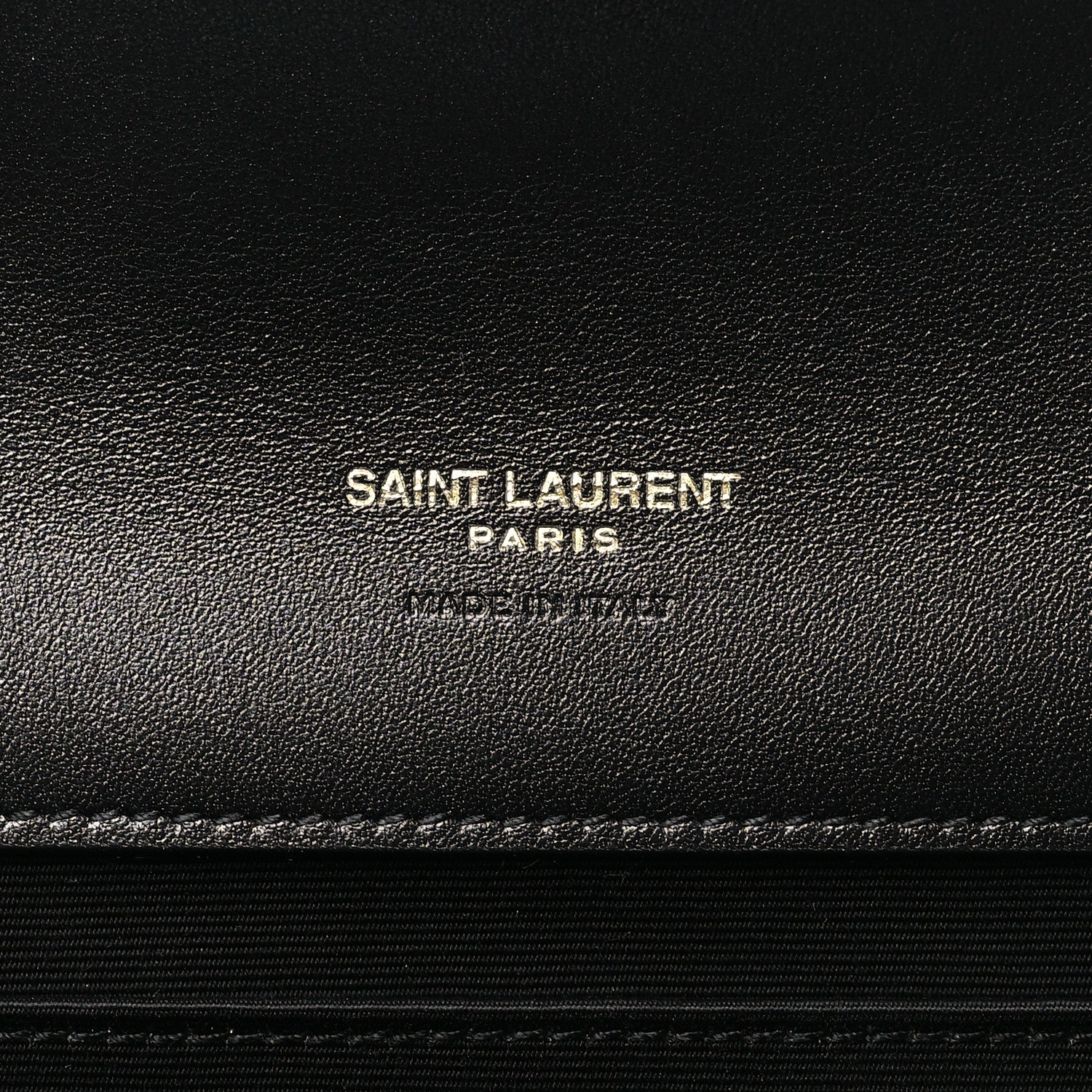 Saint Laurent Patent Matelasse Chevron Monogram Envelope Clutch Black 6 of 11