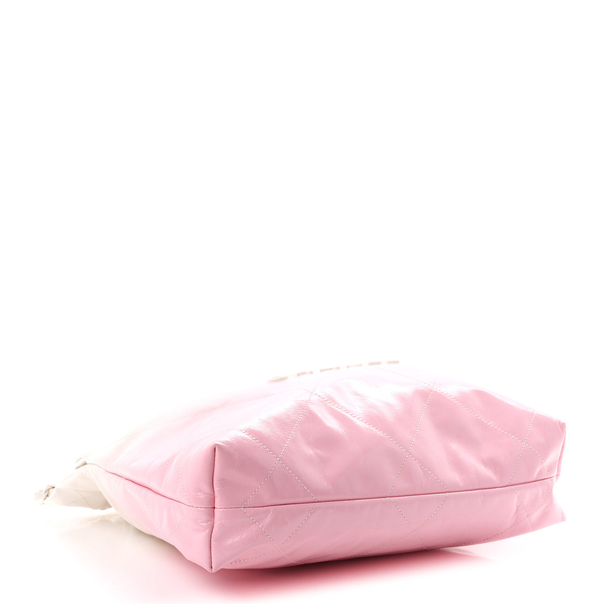 Chanel Patent Gradient Calfskin Quilted Small Chanel 22 White Light Pink 5 of 11