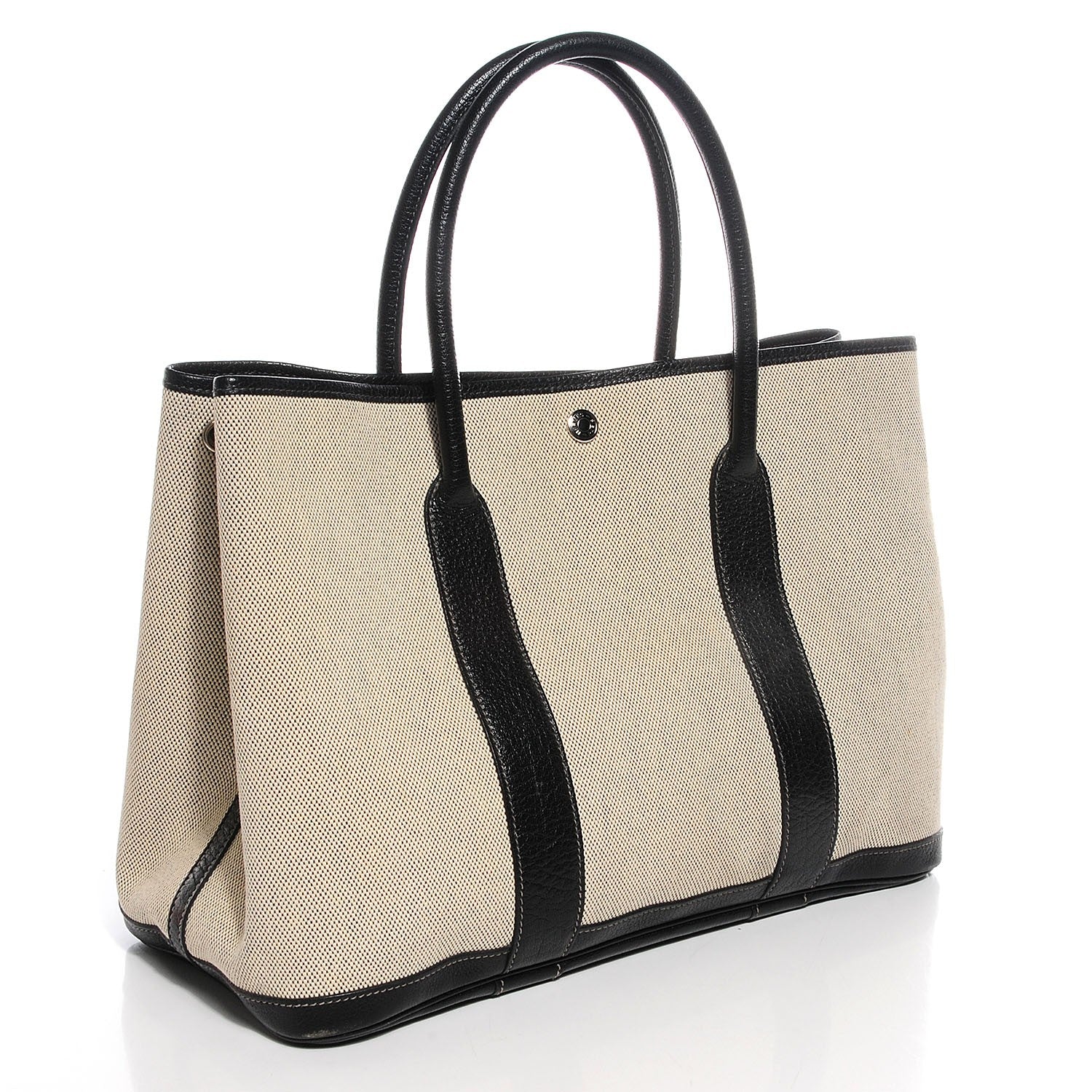 Hermes Toile Buffle Skipper Garden Party 36 MM Tote Black 3 of 10
