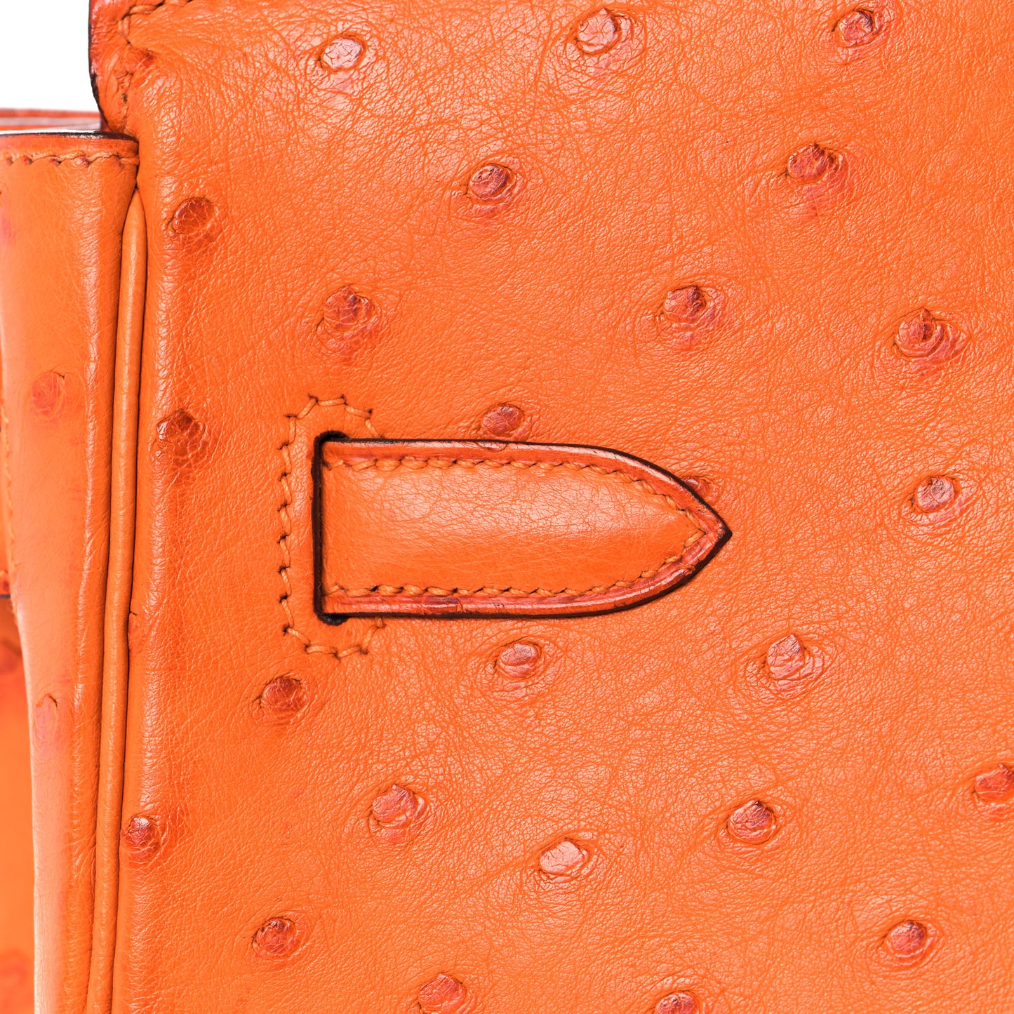 Ostrich Birkin 35 Orange