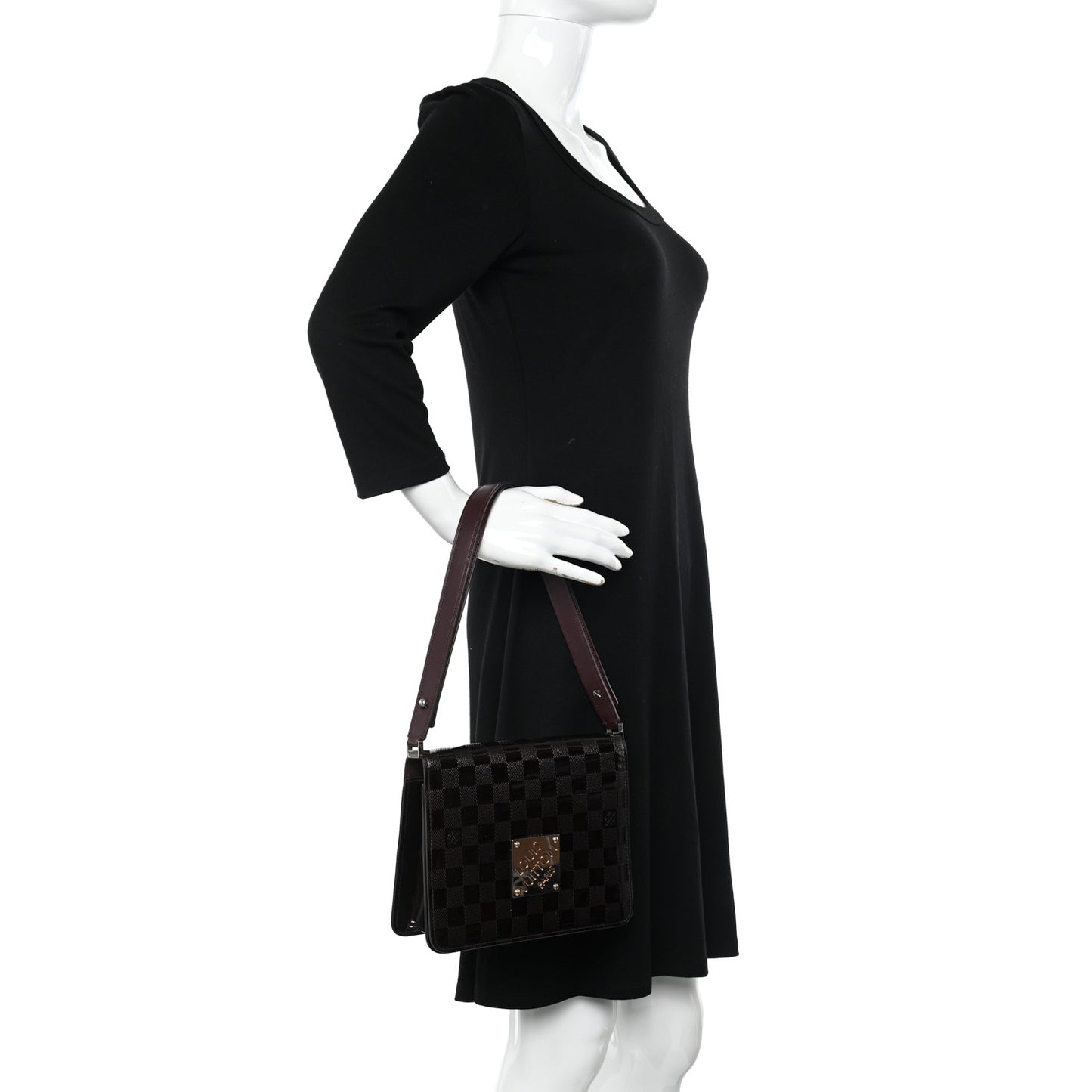 Damier Vernis Cabaret Bag Carmine