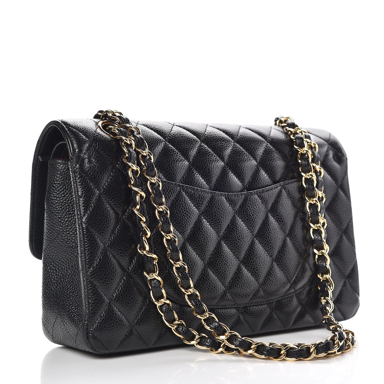 Chanel Caviar Quilted Medium Double Flap Black 3 of 17