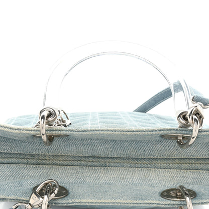 Christian Dior Denim Cannage Large Lady Dior Light Blue 19 of 19