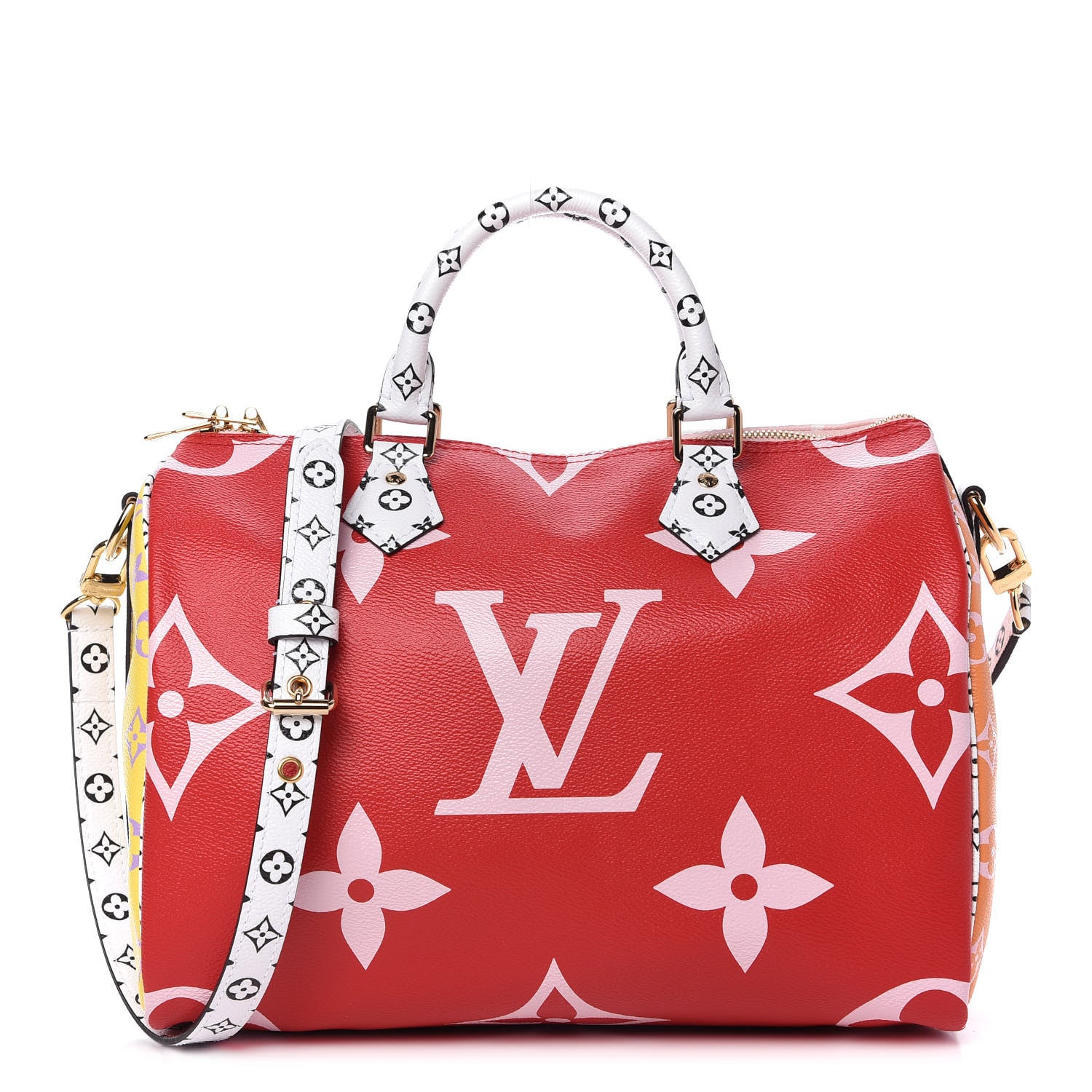 Louis Vuitton Monogram Giant Speedy Bandouliere 30 Rouge 1 of 9