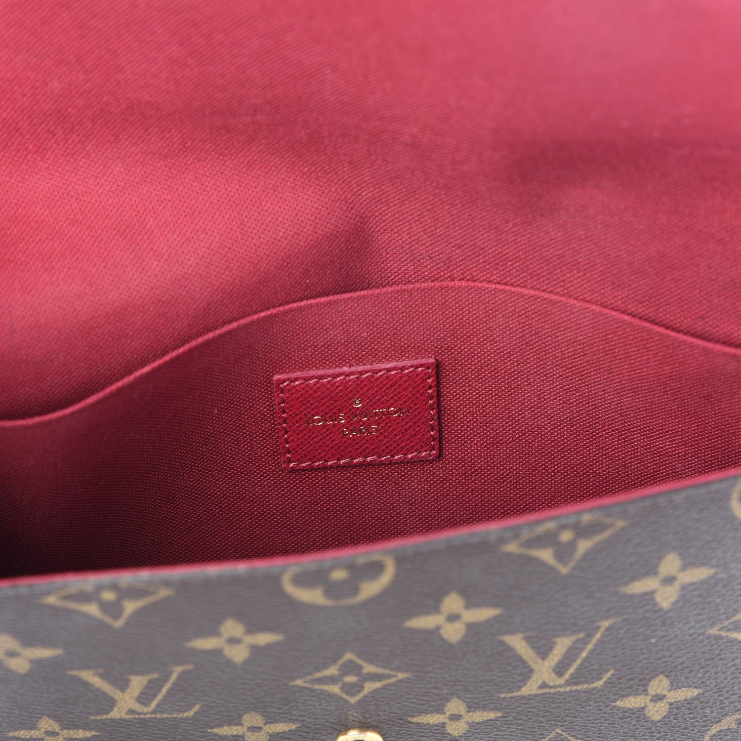 Louis Vuitton Monogram Pochette Felicie Chain Wallet Fuchsia 9 of 12