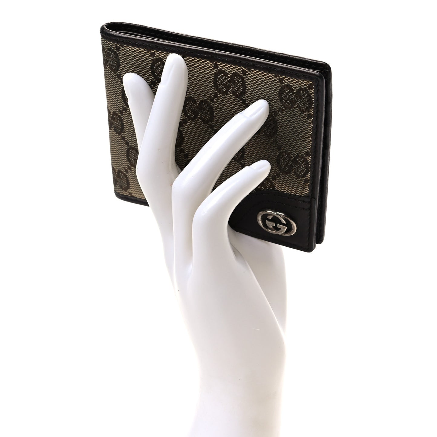 Monogram Britt Bi-Fold Wallet Dark Brown