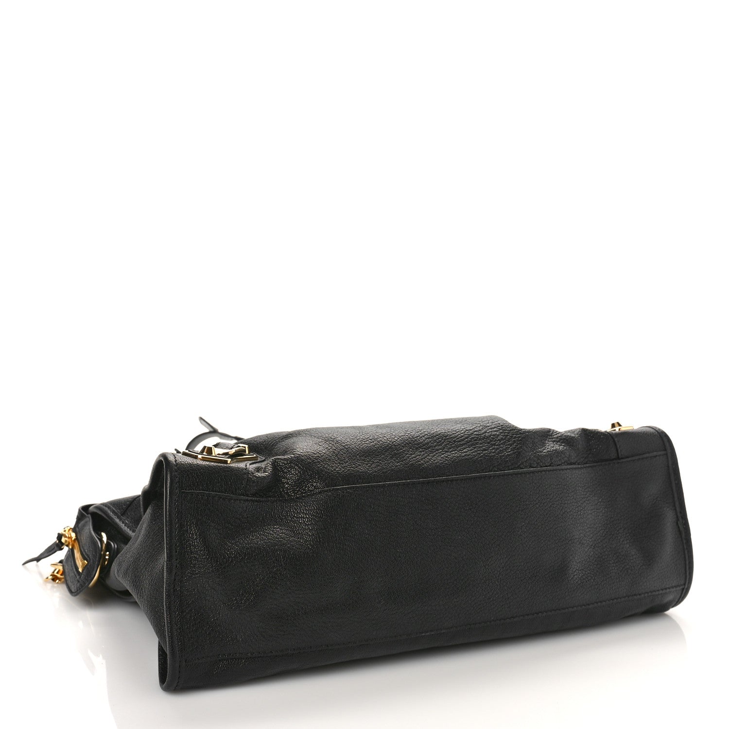 Balenciaga Chevre Gold Metallic Edge Hardware City Black 4 of 8