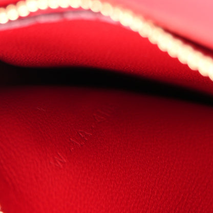 Celine Box Calfskin Medium Classic Box Flap Bag Red 7 of 12