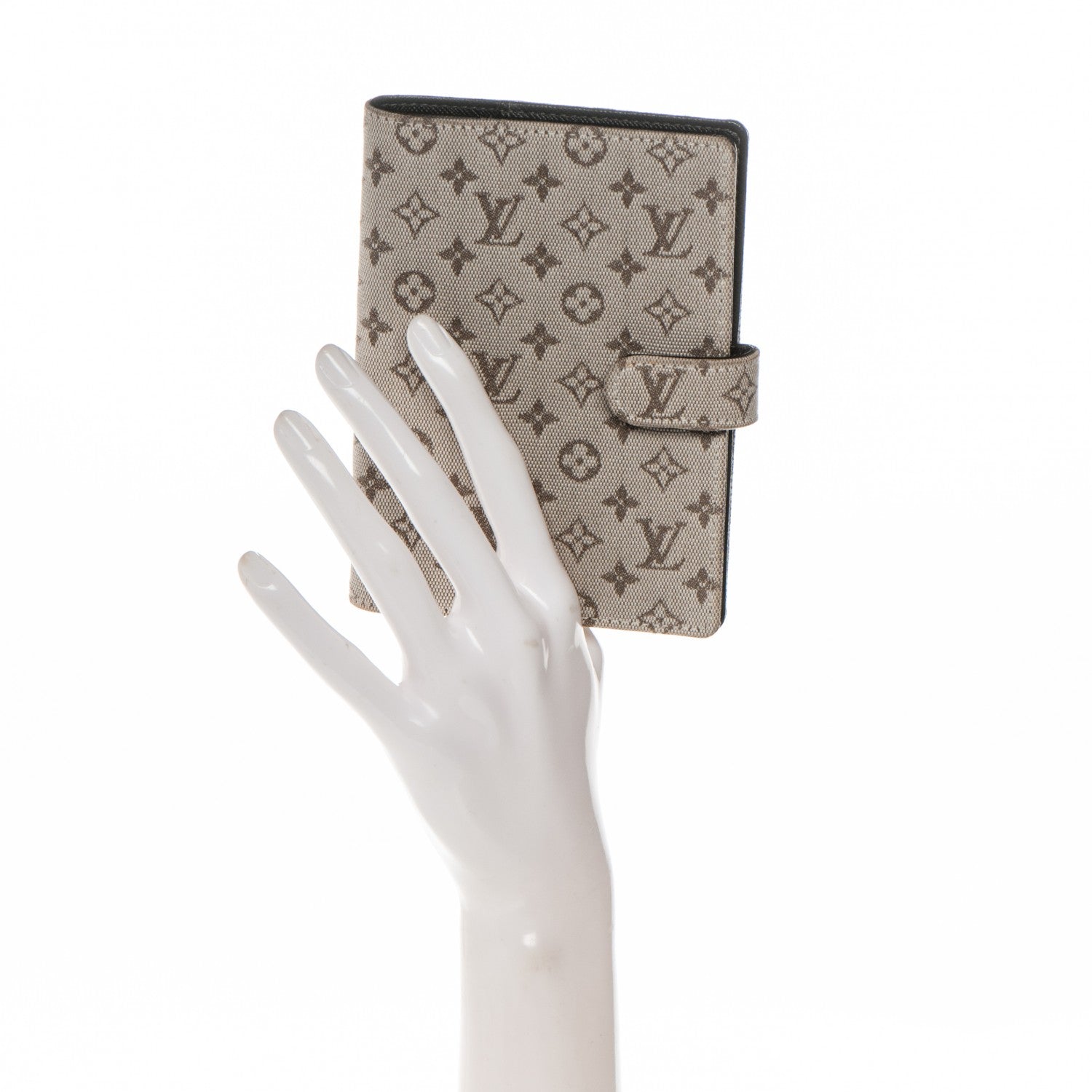 Louis Vuitton Mini Lin Small Ring Agenda Cover Kaki 2 of 6