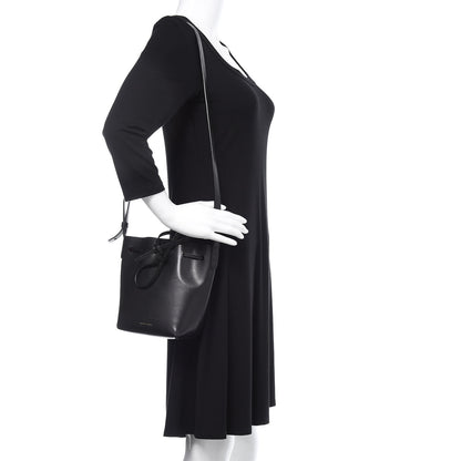 Mansur Gavriel Calfskin Mini Mini Bucket Bag Black Flamma 2 of 13