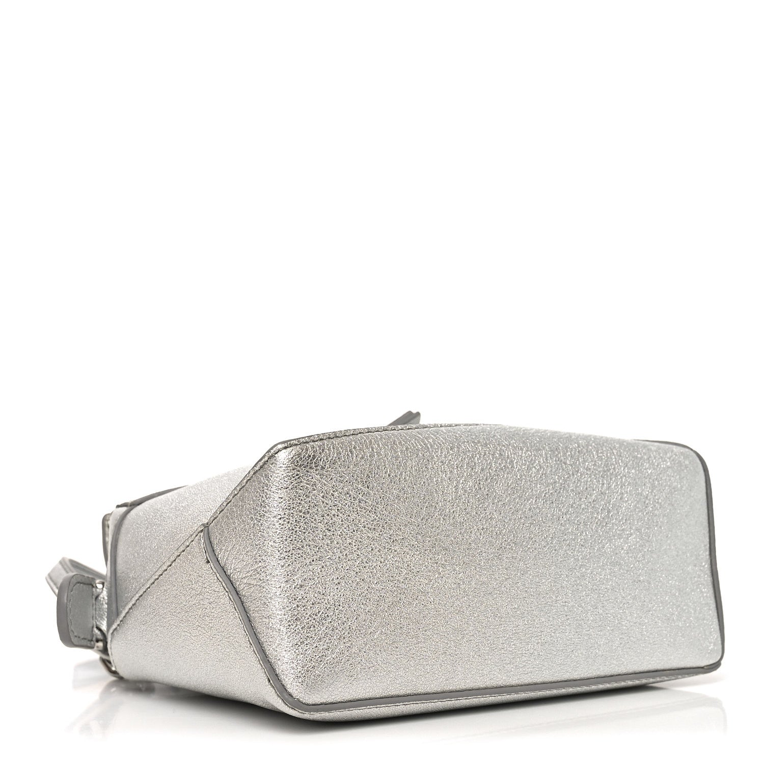 Loewe Laminated Lambskin Mini Puzzle Edge Bag Silver 3 of 8