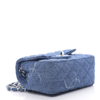 Chanel Denim CC Quilted Mini Square Flap Blue 4 of 11