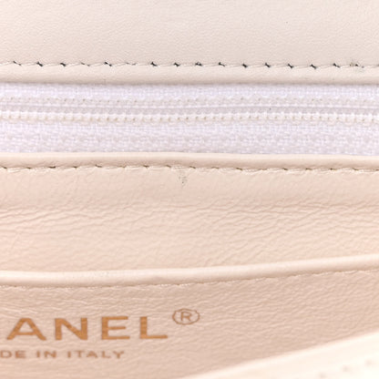 Chanel Patent Quilted Mini Square Flap White 11 of 17