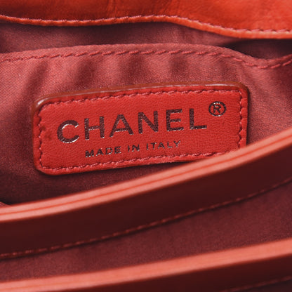 Chanel Lambskin Quilted Mini Chanel 3 Flap Red 6 of 14