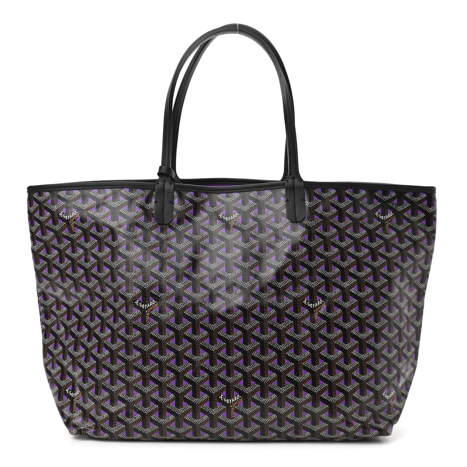 Goyard Goyardine Saint Louis Claire Voie PM Black Violet 3 of 11