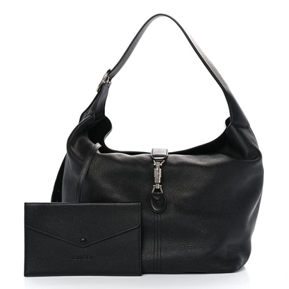 Gucci Amour Grane Calfskin Medium Jackie 1961 Crossbody Bag Black 3 of 10