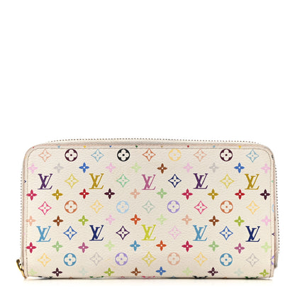 Louis Vuitton Monogram Multicolor Zippy Wallet White Litchi 1 of 14