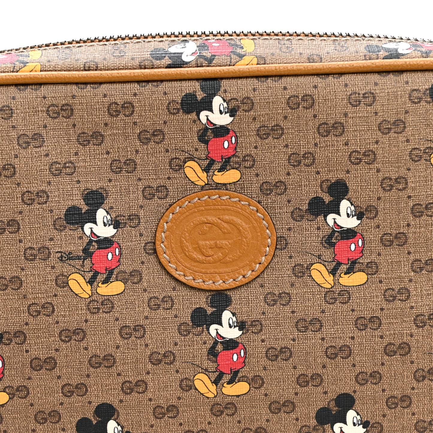 X DISNEY Mini Vintage GG Supreme Monogram Mickey Mouse Small Belt Bag 85 34 Beige Vintage Sun Oil