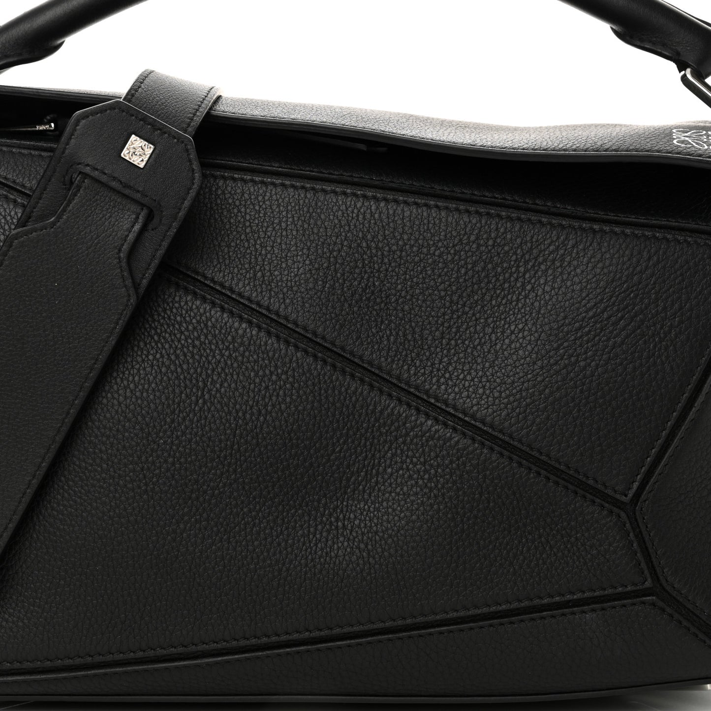 Calfskin Medium Puzzle Bag Black