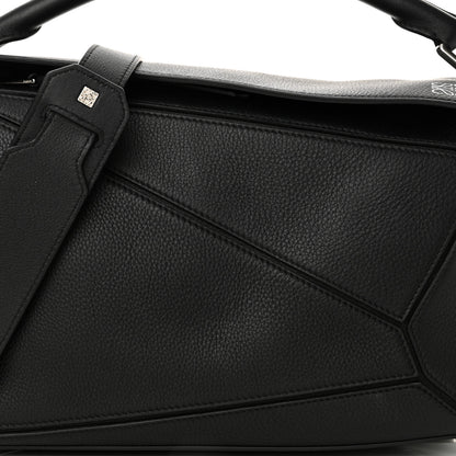 Loewe Calfskin Medium Puzzle Bag Black 8 of 12