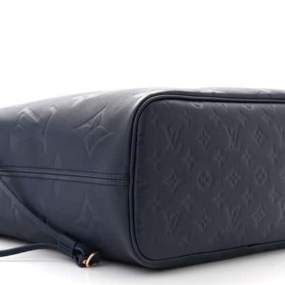 Louis Vuitton Empreinte Monogram Giant Neverfull MM Navy 9 of 12