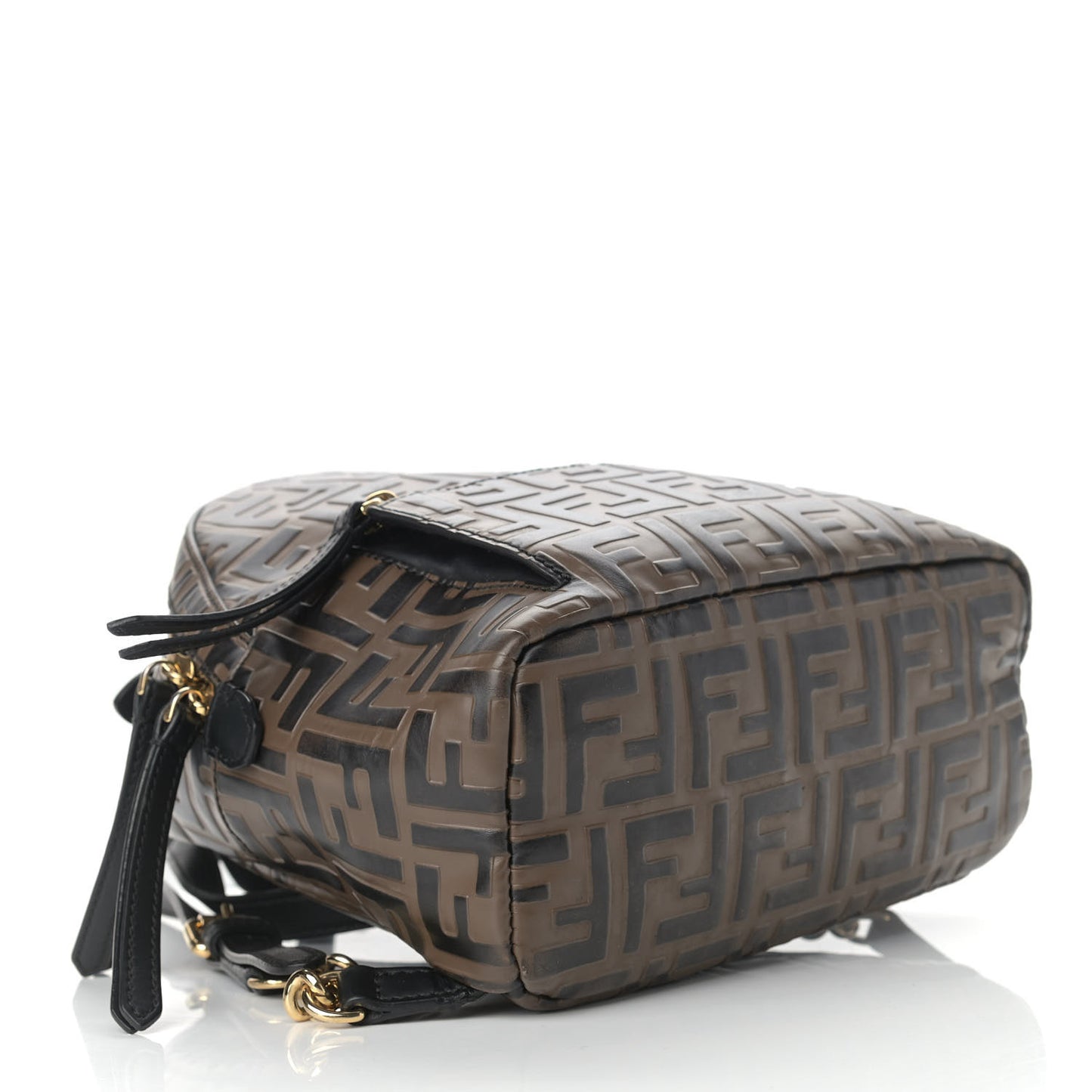 Vitello Bi-Color FF 1974 Embossed Mini Backpack Maya Black