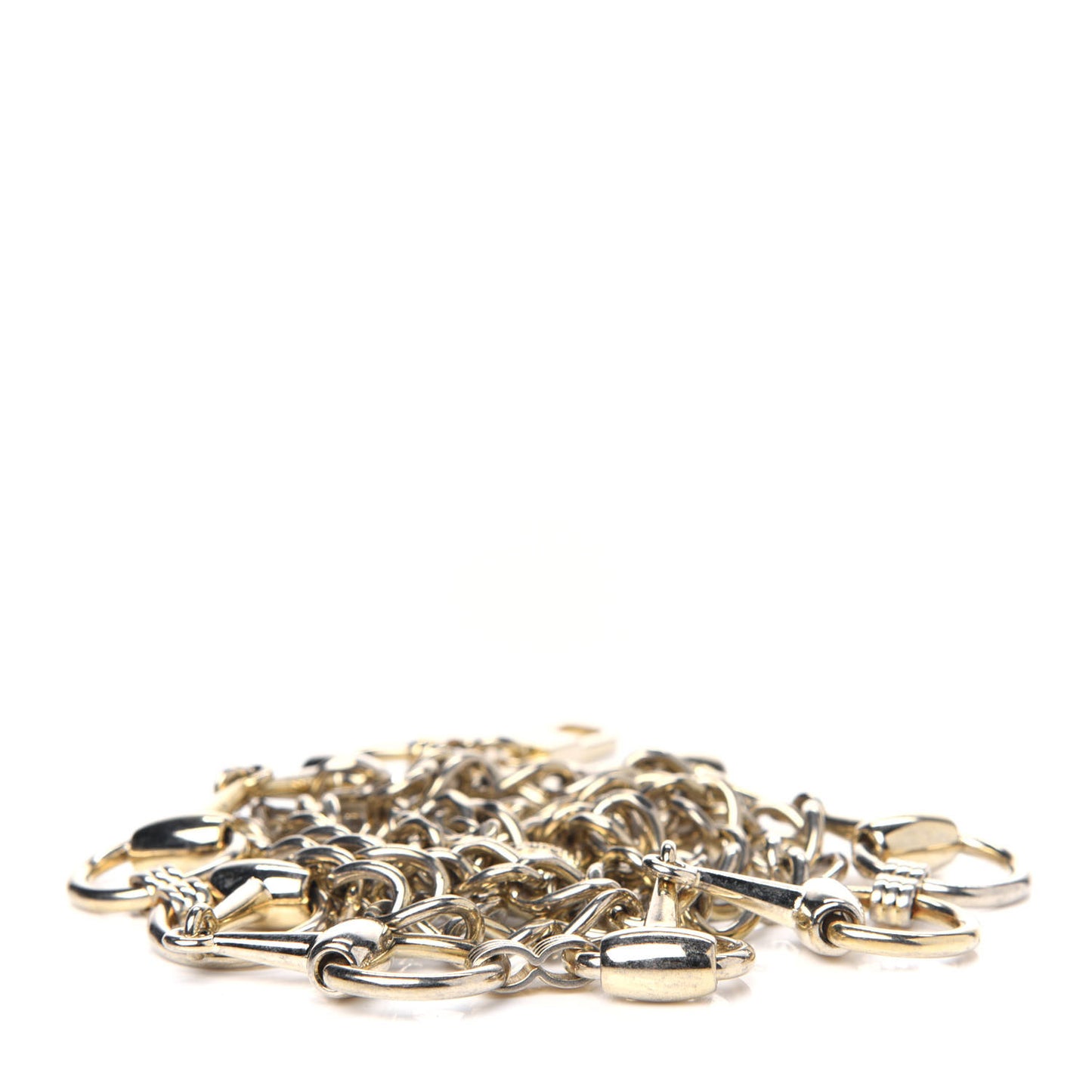 Brass Horsebit Chain Belt Gold