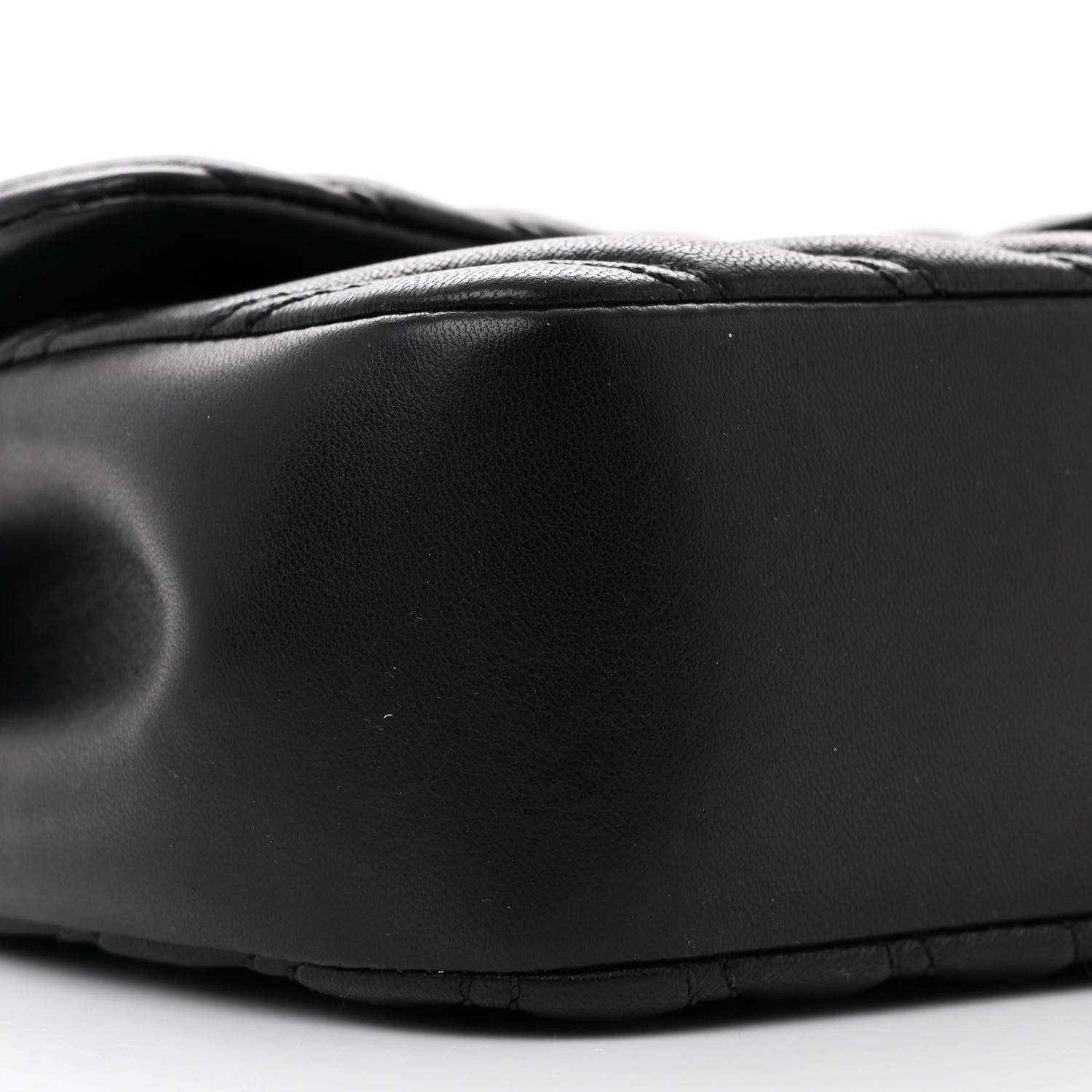 Chanel Lambskin Chevron Quilted Double Stitch Medium Single Flap Black 9 of 11