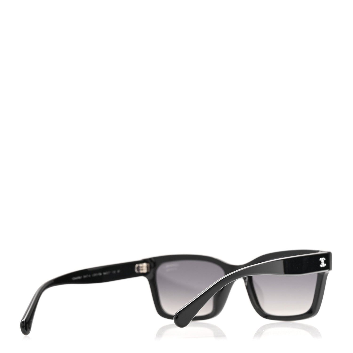 Chanel Acetate Polarized Square Sunglasses 5417-A Black 4 of 10