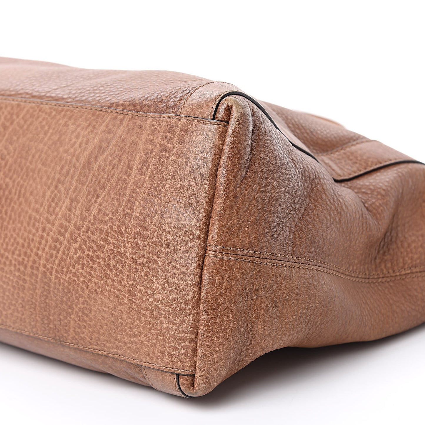 Pebbled Calfskin Medium Miss GG Top Handle Bag Light Cuir