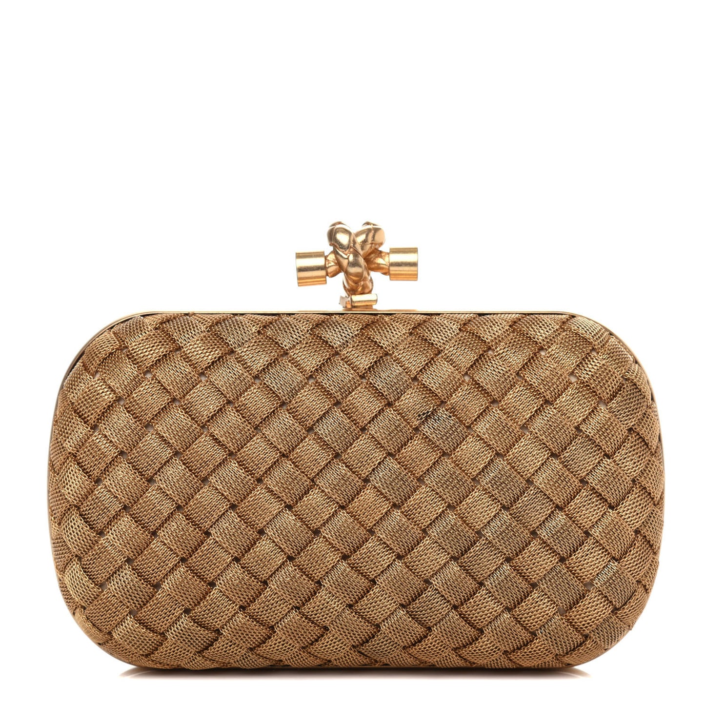 Intreccio Oro Bruciato Knot Clutch