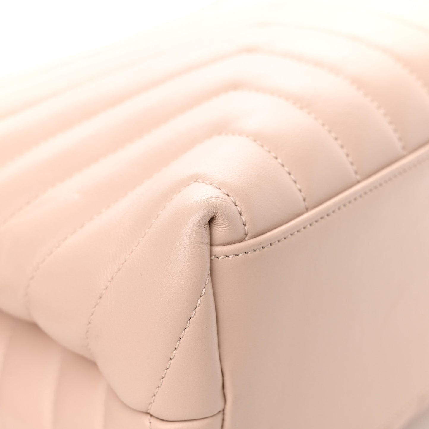Calfskin Y Quilted Monogram Medium Loulou Chain Satchel Rose Antic