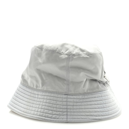 Prada Re-Nylon Metal Triangle Logo Womens Bucket Hat S Fiordaliso 5 of 7
